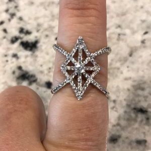 Jewel Scents Cubic Zirconia Silver Ring